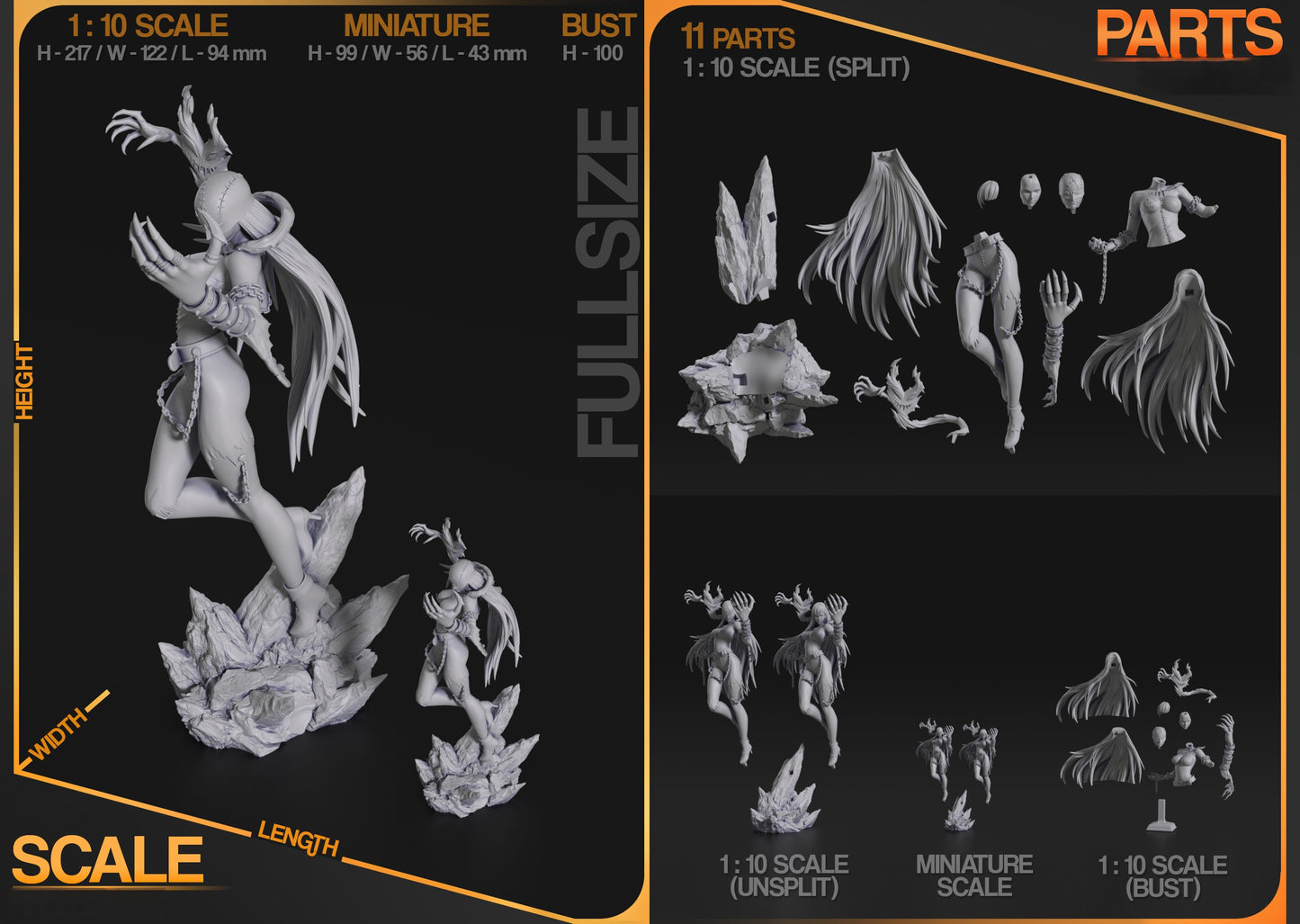 2433 Lady Devimon - Digimon - STL 3D Print Files