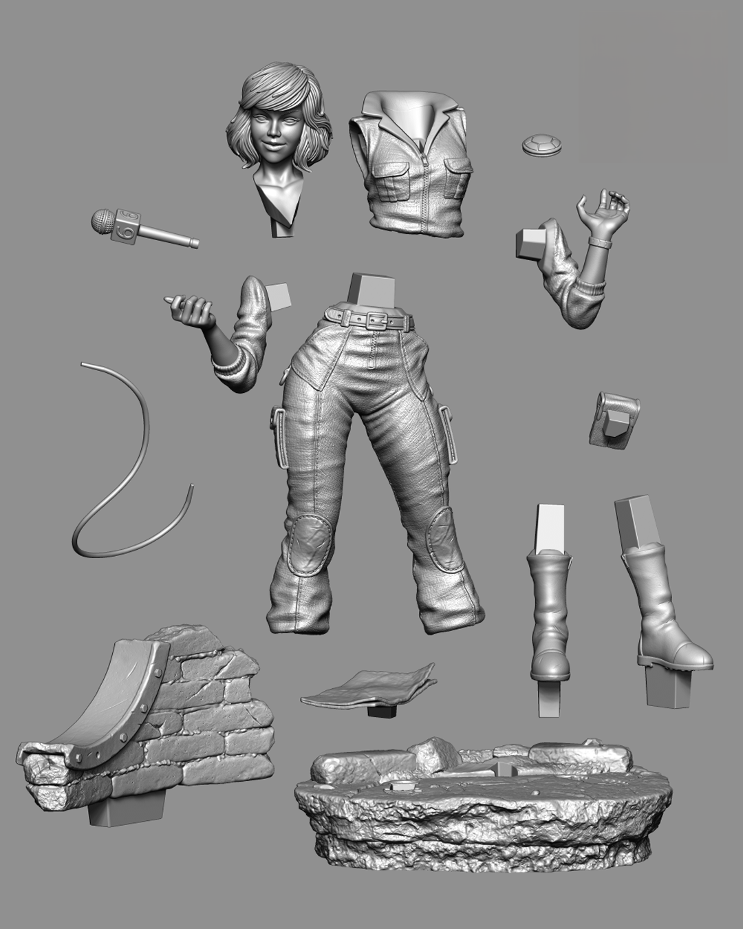 1699 April O'Neil - TMNT - STL 3D Print Files