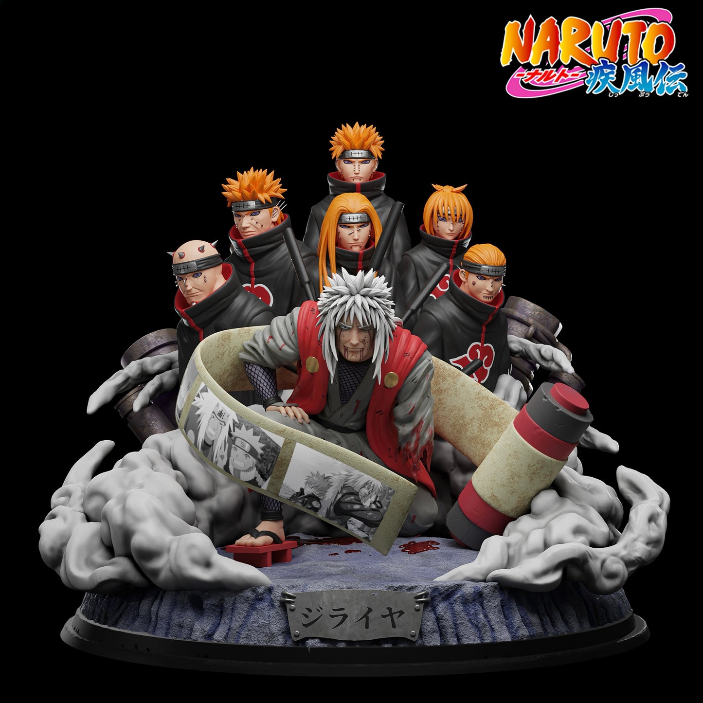 1955 Jiraiya x Sith Paths of Pain - Naruto - STL 3D Print Files