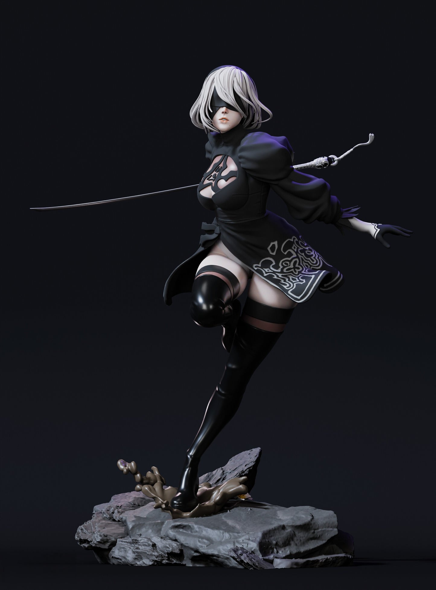 1667 2B - Nier Automata - STL 3D Print Files