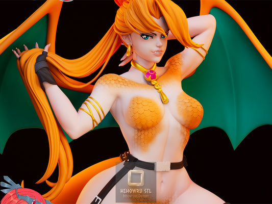 5472 Charizard Girl NSFW - POKEMON - STL 3D Print Files