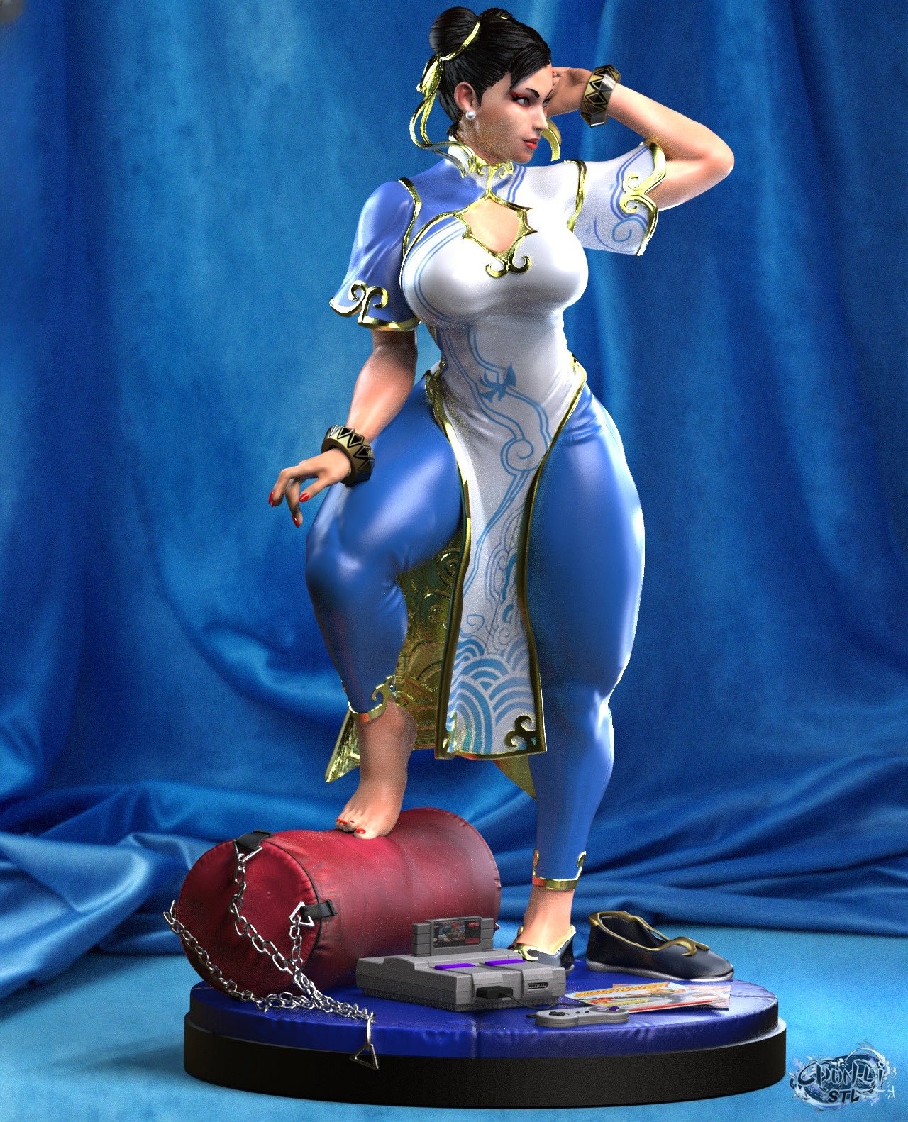 3502 Chun-Li - Street Fighter - STL 3D Print Files