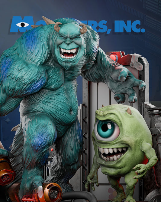 3216 Mike And Sully - Monsters, Inc. - STL 3D Print Files