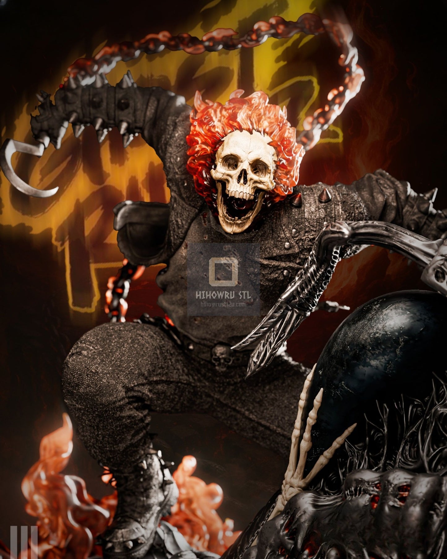4282 Ghost Rider - Marvel Comics - STL 3D Print Files