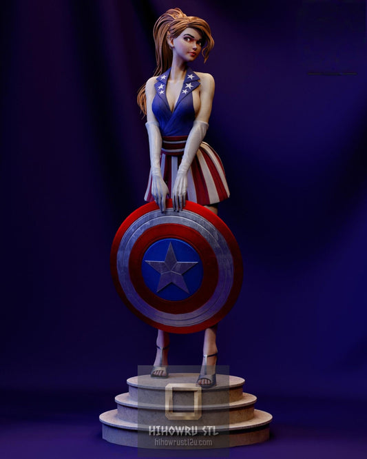 5612 Lady Captain America - STL 3D Print Files