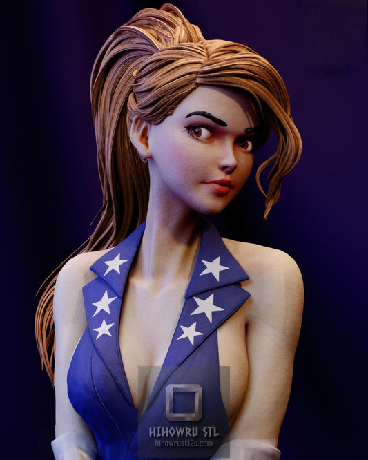 5612 Lady Captain America - STL 3D Print Files