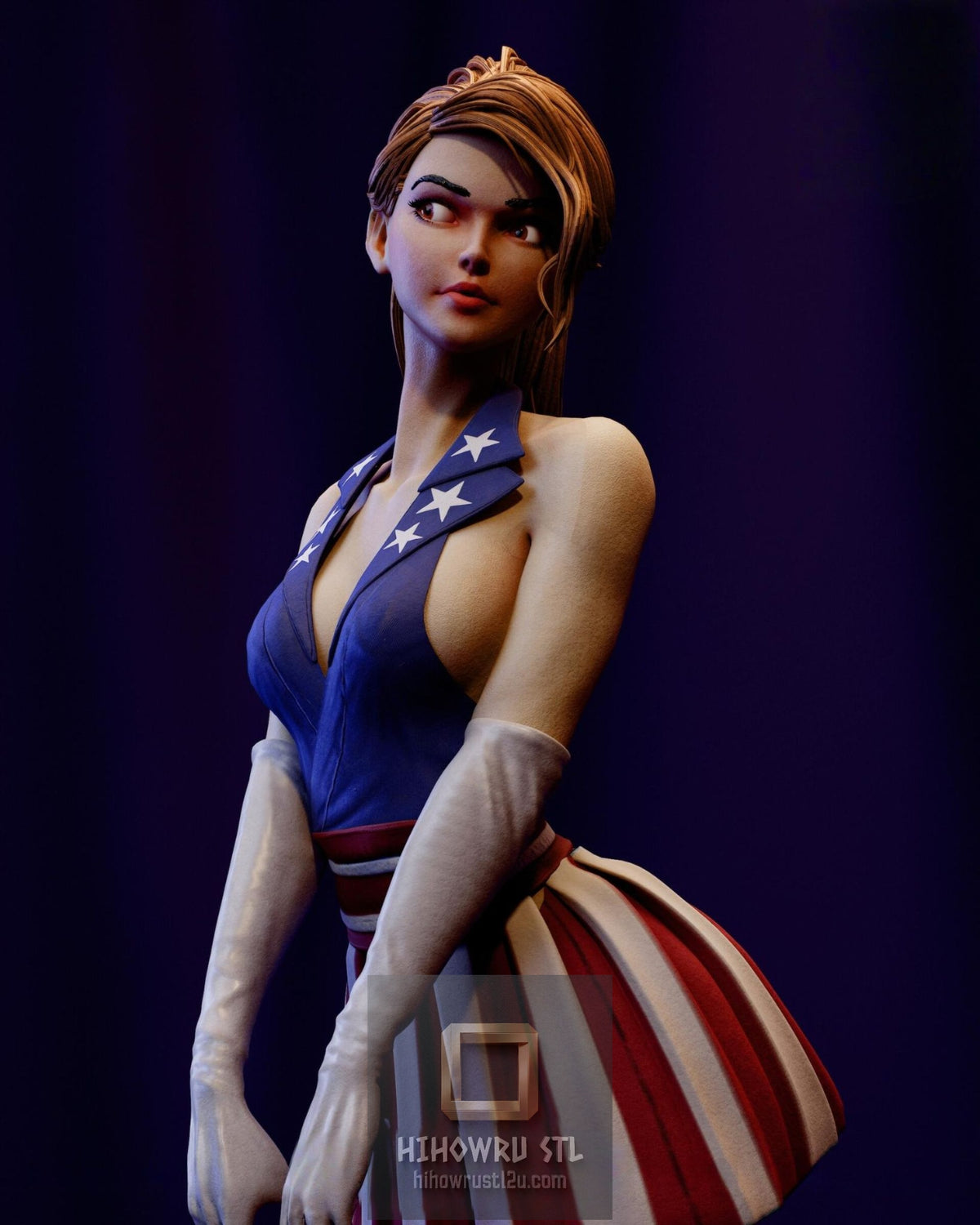 5612 Lady Captain America - STL 3D Print Files