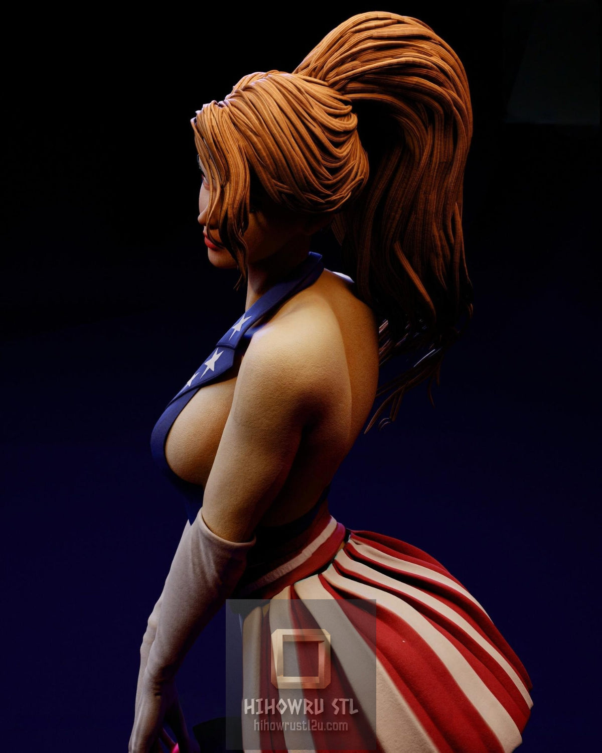 5612 Lady Captain America - STL 3D Print Files