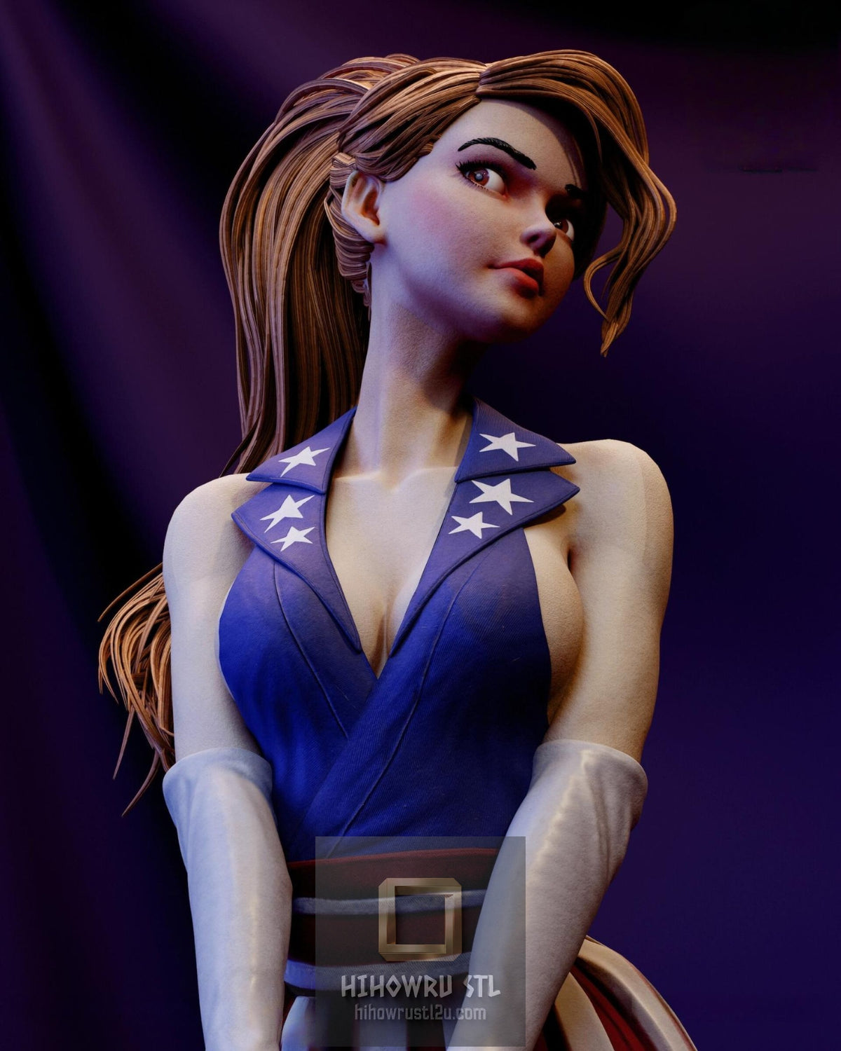 5612 Lady Captain America - STL 3D Print Files