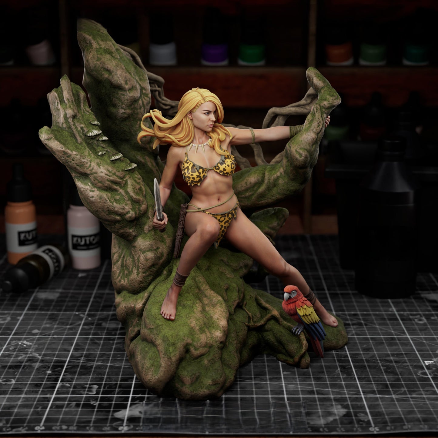 1648 Jungle Girl - STL 3D Print Files