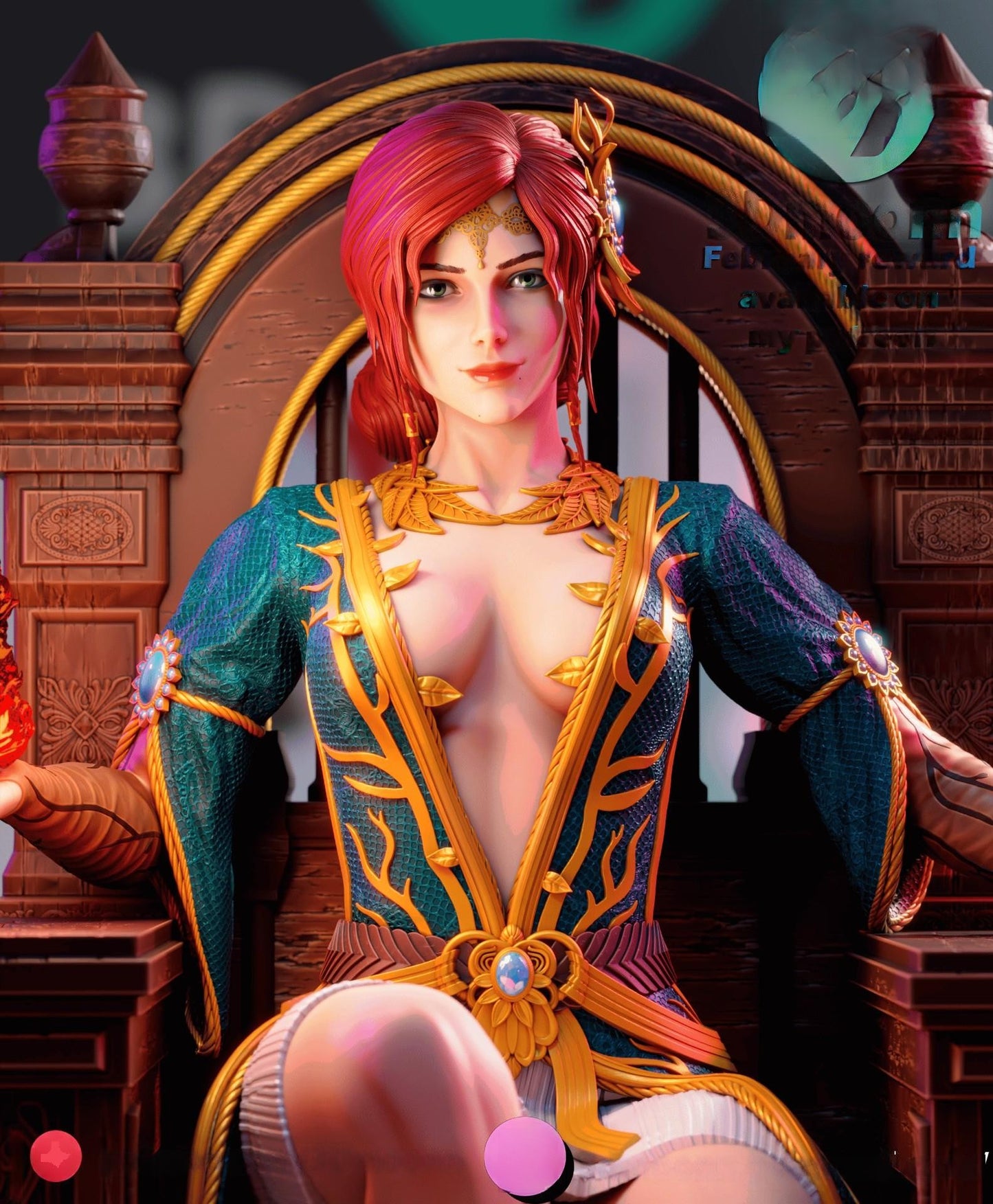 2045 Triss Merigold NSFW - The Witcher - STL 3D Print Files