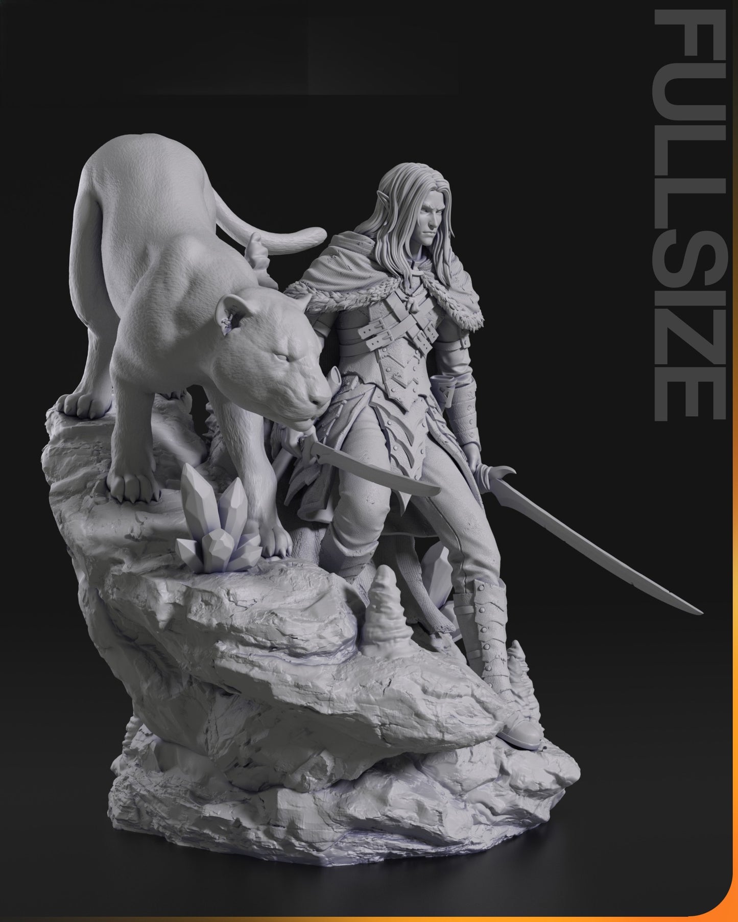 2384 Drizzt Do'Urden - Baldur's Gate 3 - STL 3D Print Files