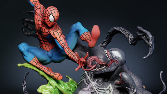 4006 Spider-Man VS Venom - Marvel Comics - STL 3D Print Files