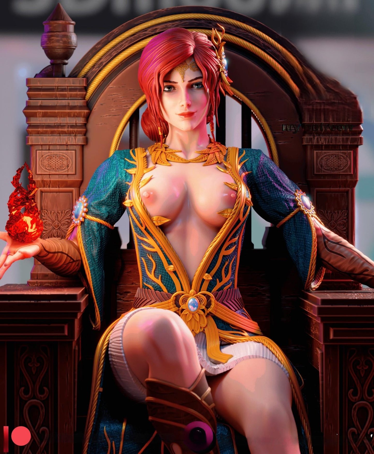 2045 Triss Merigold NSFW - The Witcher - STL 3D Print Files