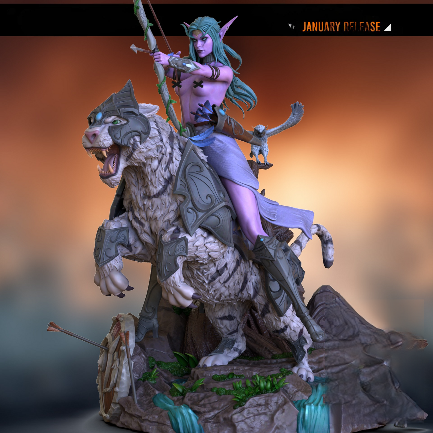 1993 Tyrande Whisperwind NSFW - WORLD OF WARCRAFT - STL 3D Print Files