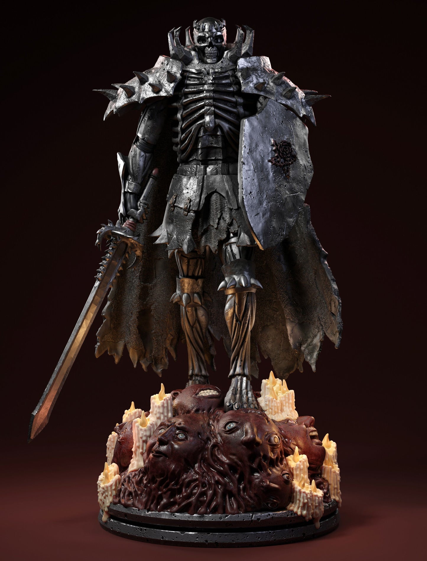 1628 Skull Knight - Berserk - STL 3D Print Files 2