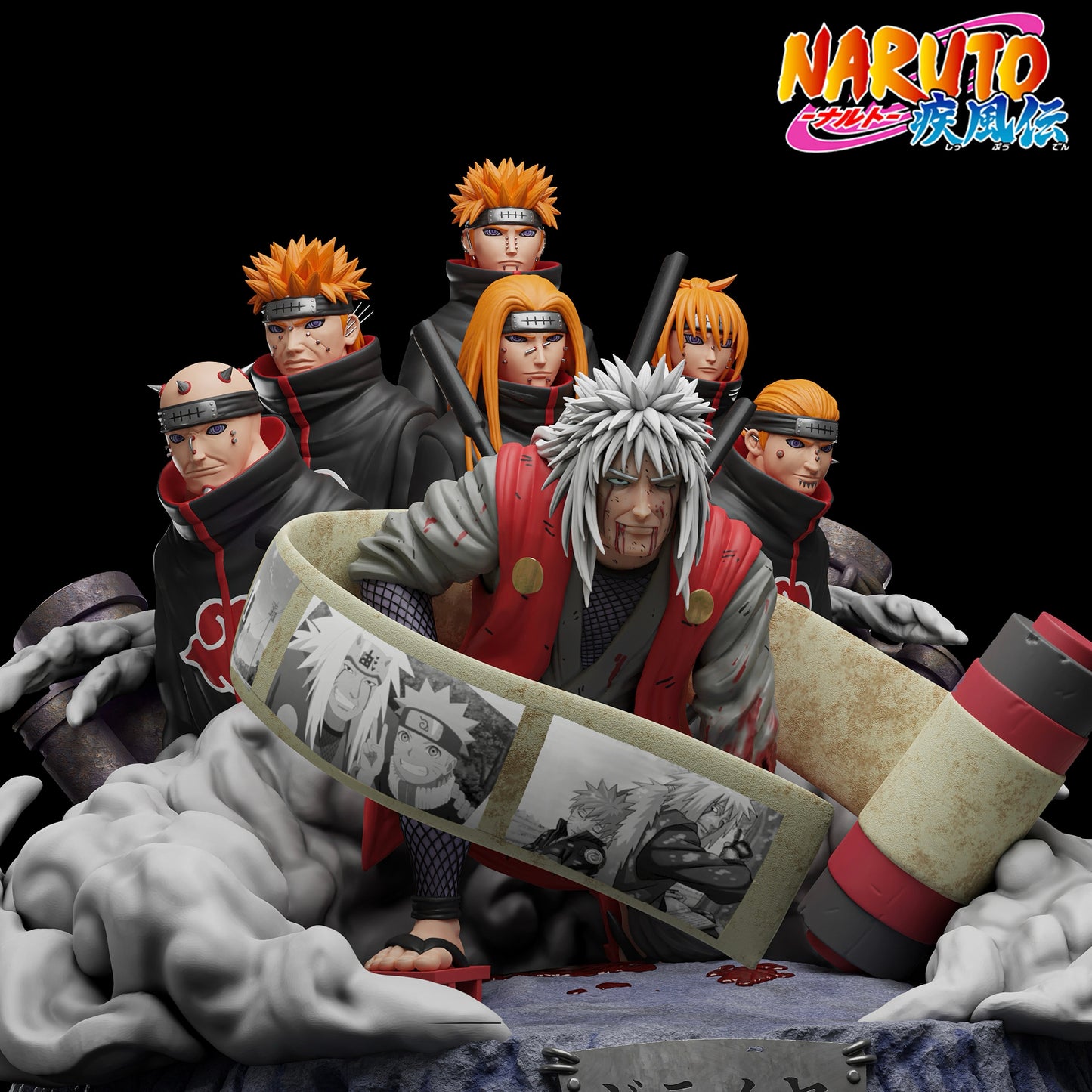 1955 Jiraiya x Sith Paths of Pain - Naruto - STL 3D Print Files