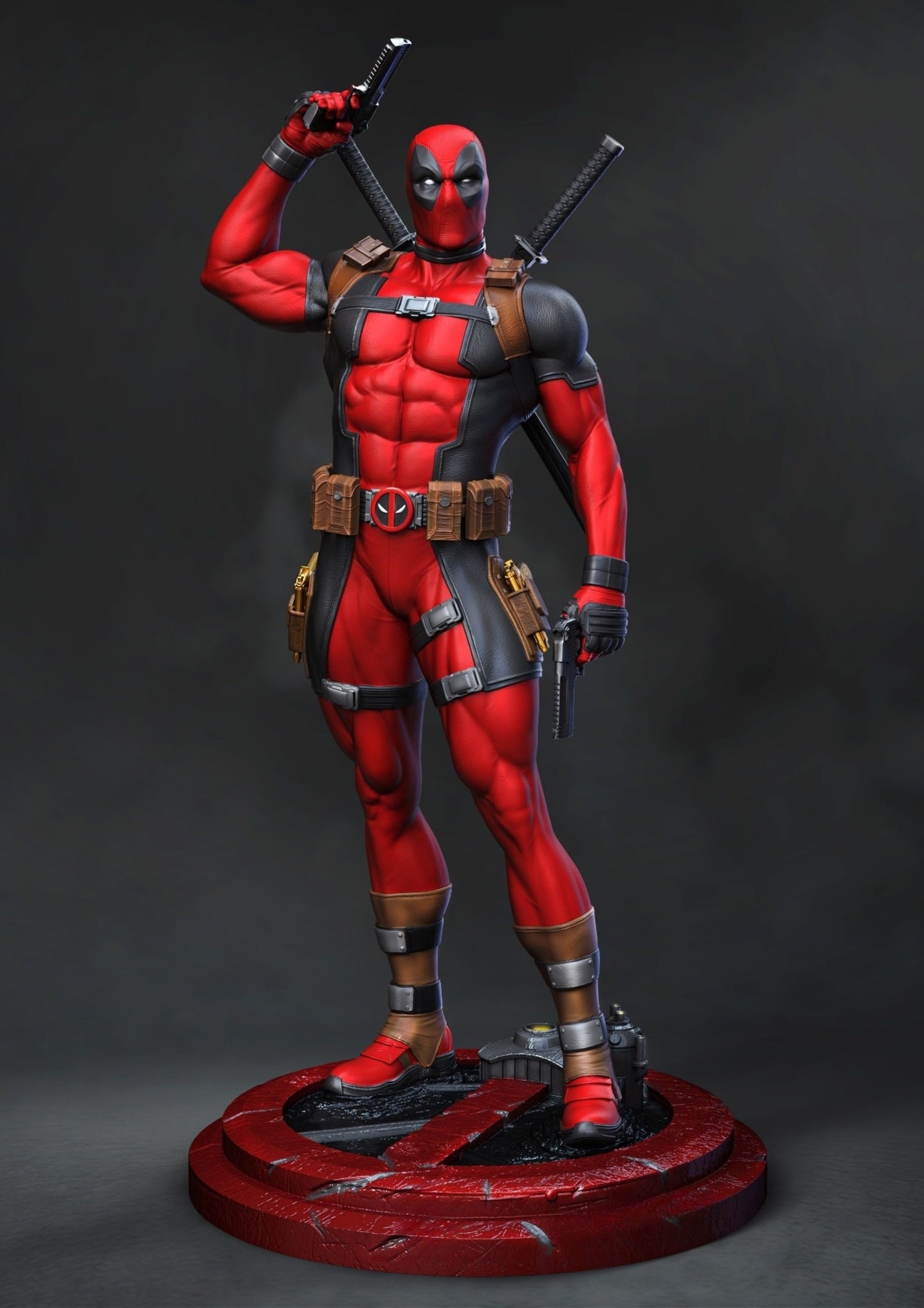 3129 Deadpool - Marvel Comics - STL 3D Print Files