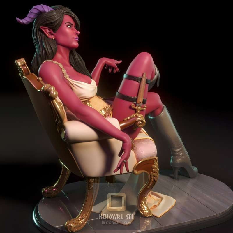 5256 Orianna NSFW - Tiefling - STL 3D Print Files