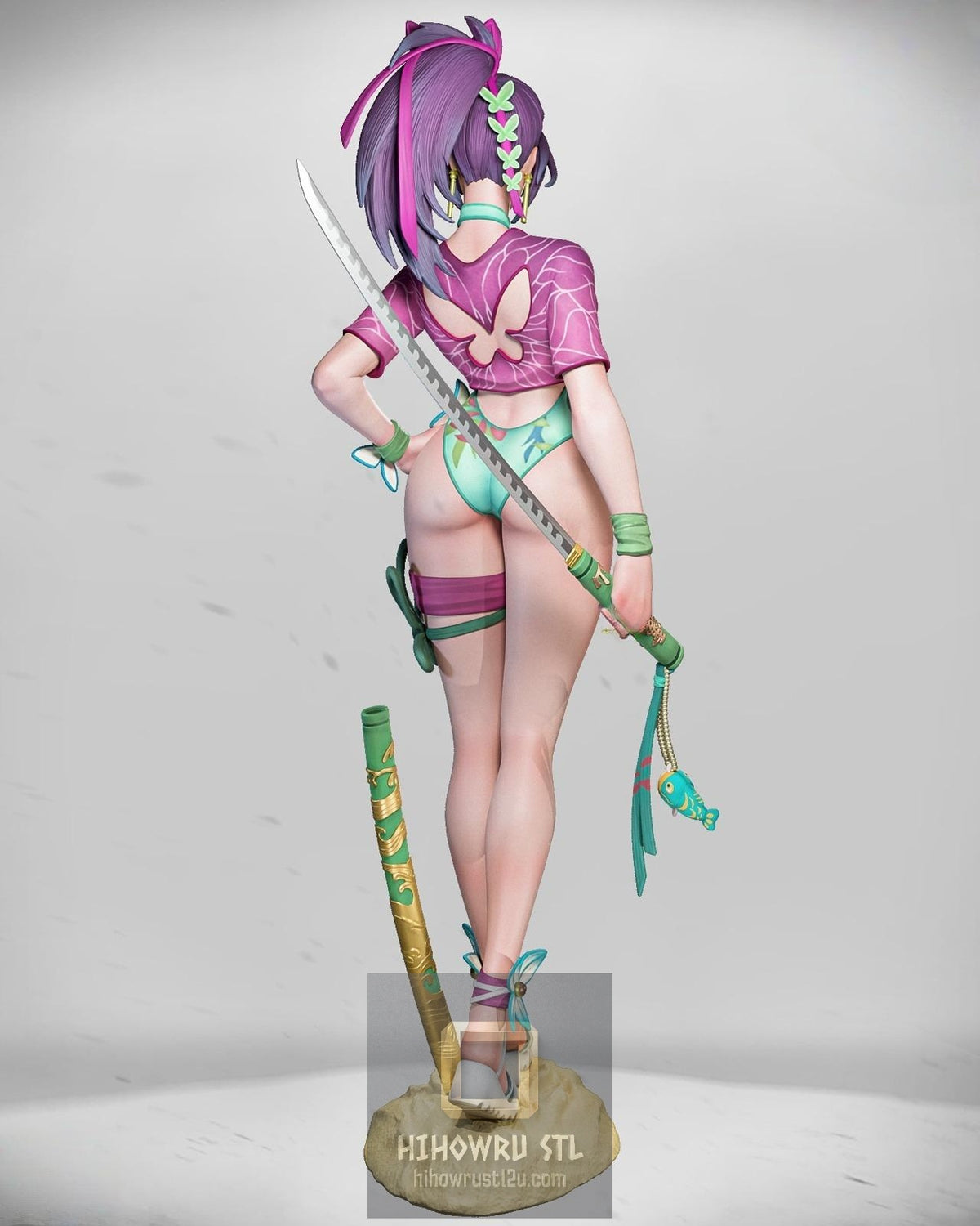 5533 Psylocke Breezy Butterfly NSFW - Marvel Rivals - STL 3D Print Files