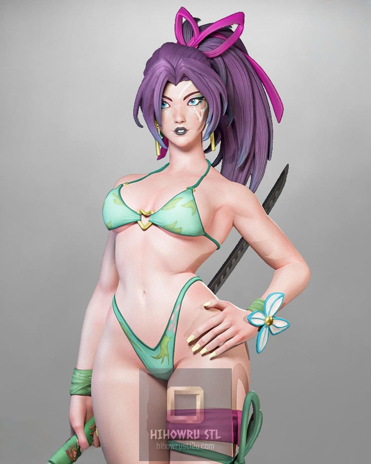 5533 Psylocke Breezy Butterfly NSFW - Marvel Rivals - STL 3D Print Files