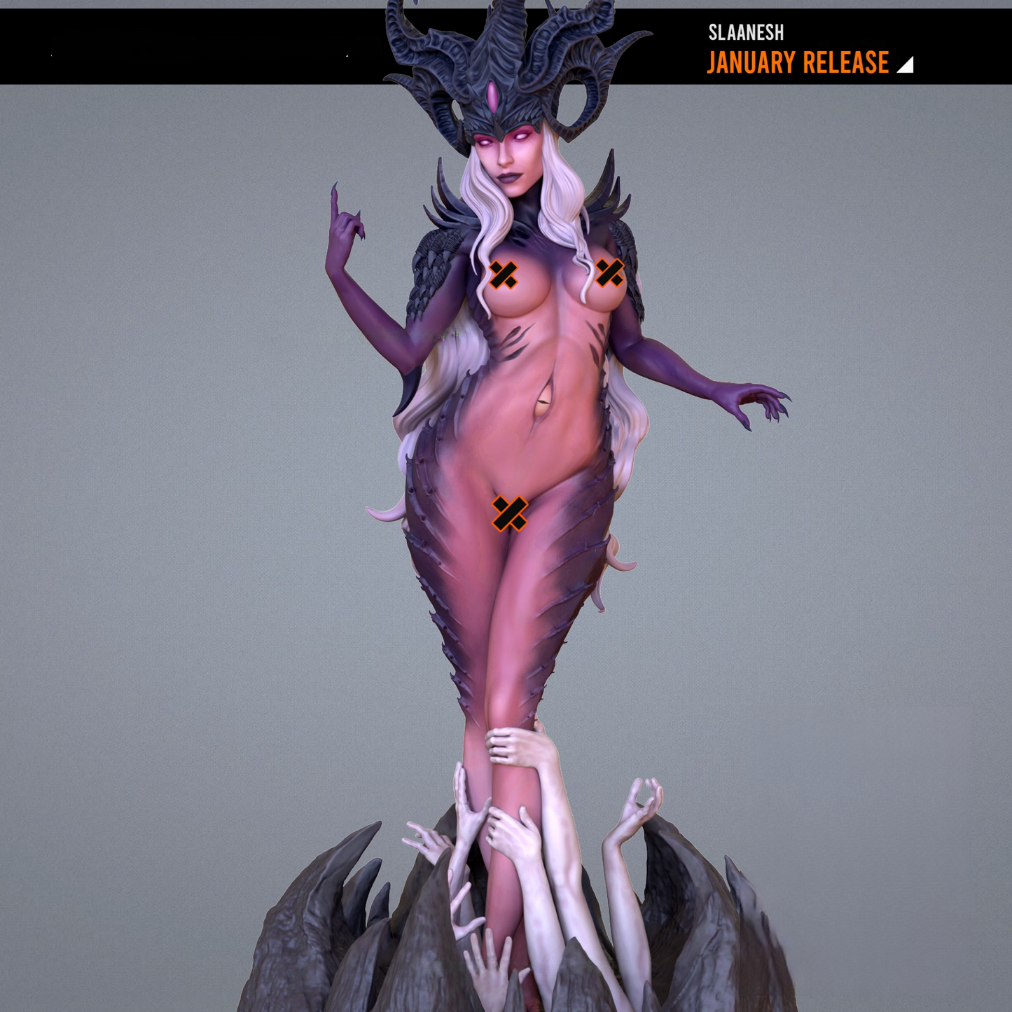 1989 Slaanesh NSFW - Warhammer 40k - STL 3D Print Files