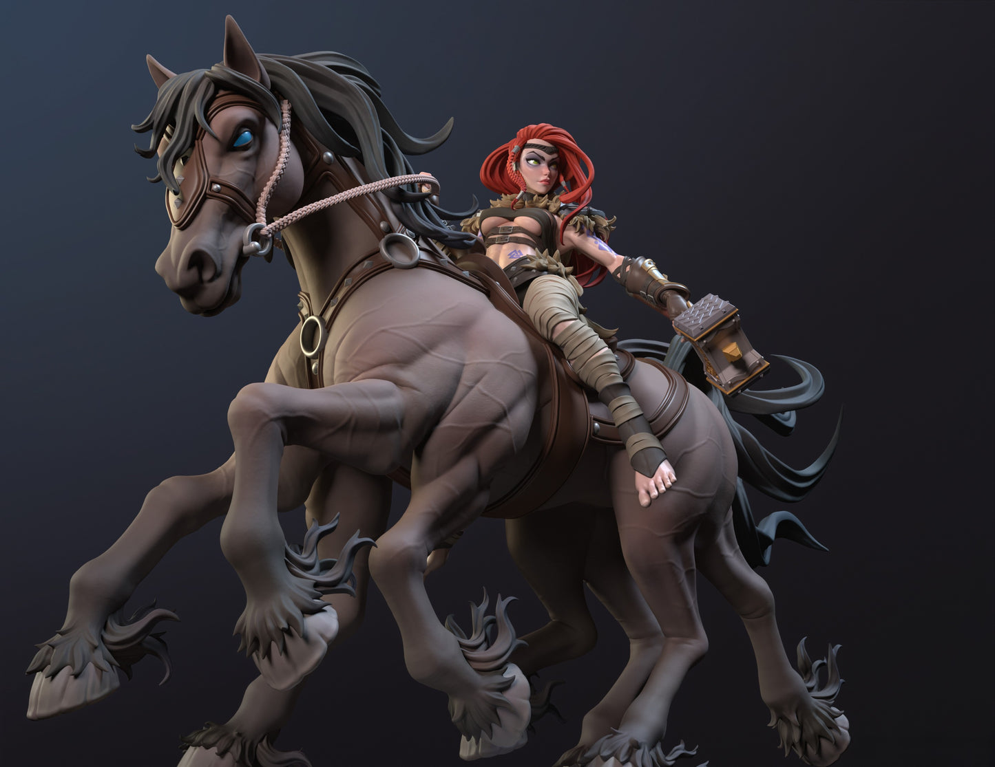 1770 Viking Ygritte NSFW - Rider of Sleipnir - STL 3D Print Files