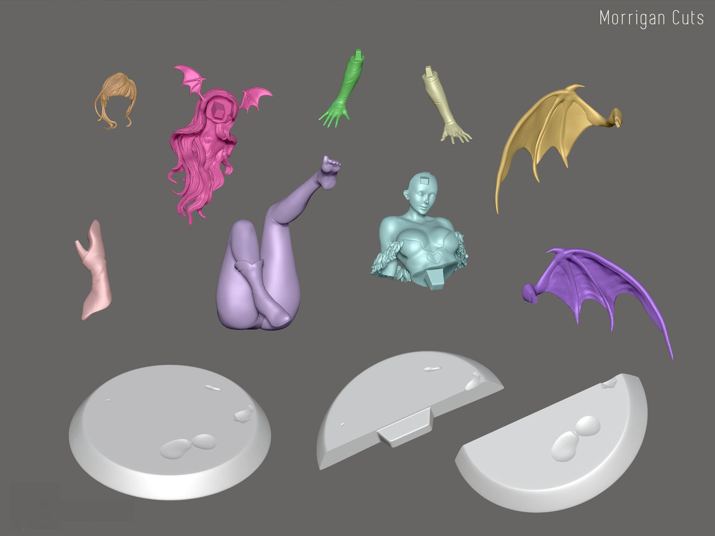 1709 Morrigan - Darkstalkers - STL 3D Print Files