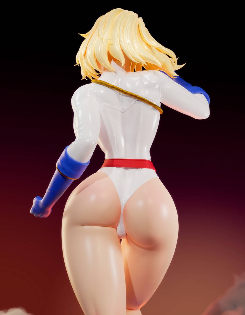 1690 Power Girl NSFW - DC Comics - STL 3D Print Files