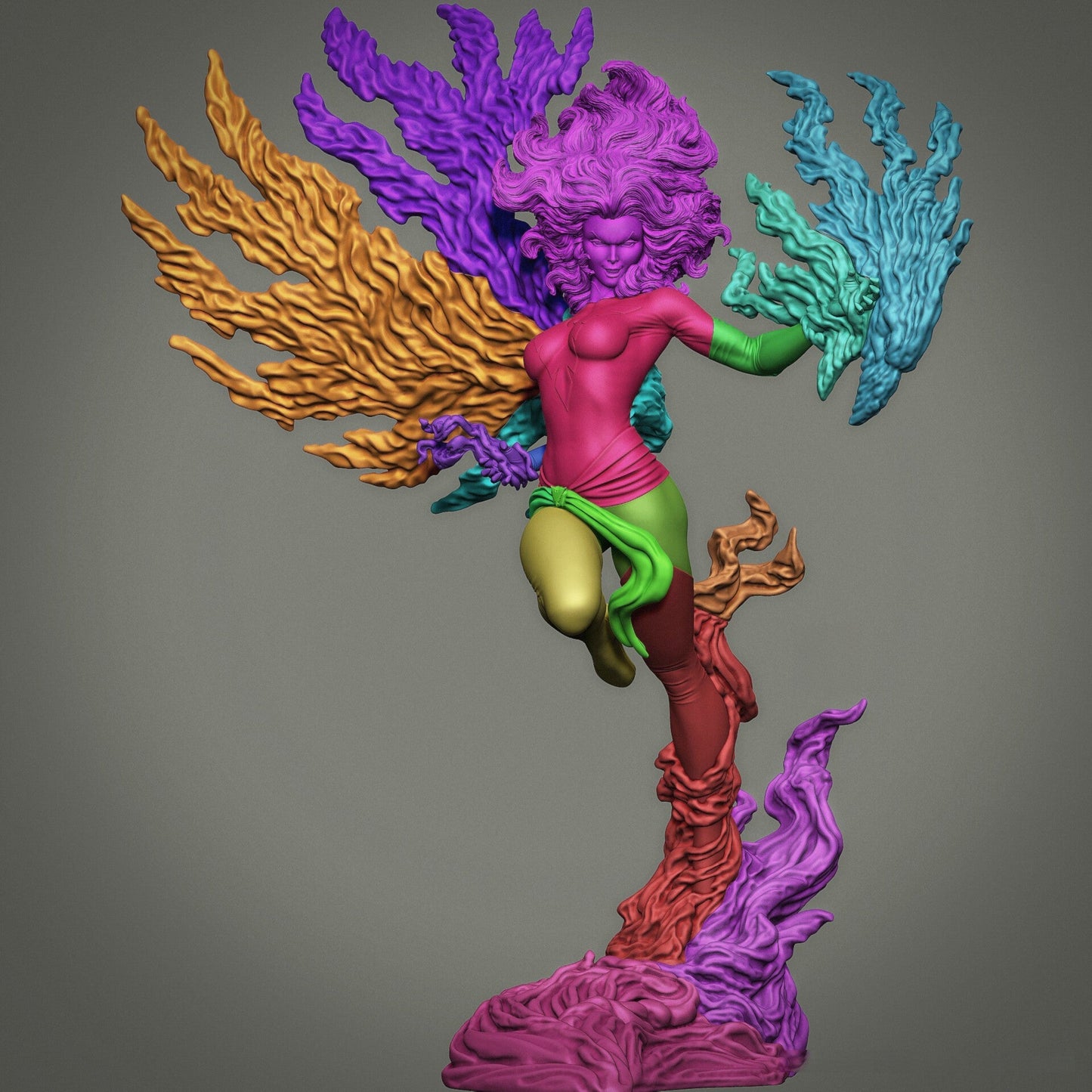 1631 Dark Phoenix - X-MEN - STL 3D Print Files 2