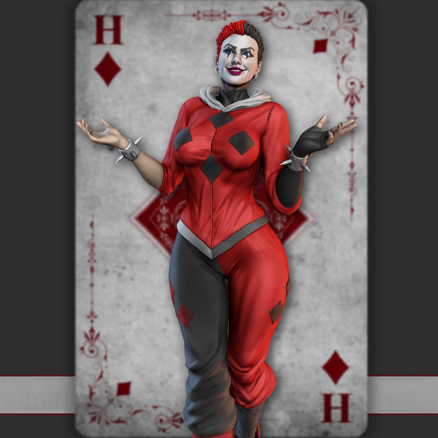 1649 Harley Quinn NSFW - Death Metal - STL 3D Print Files