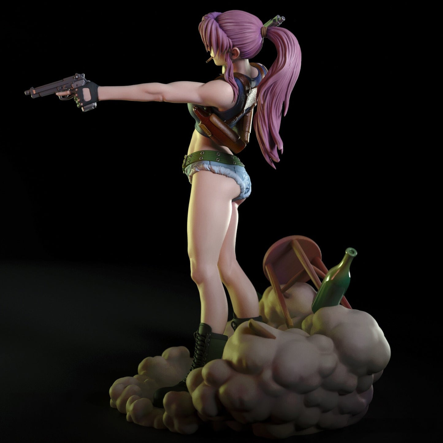 1755  Revy NSFW - Black Lagoon - STL 3D Print Files