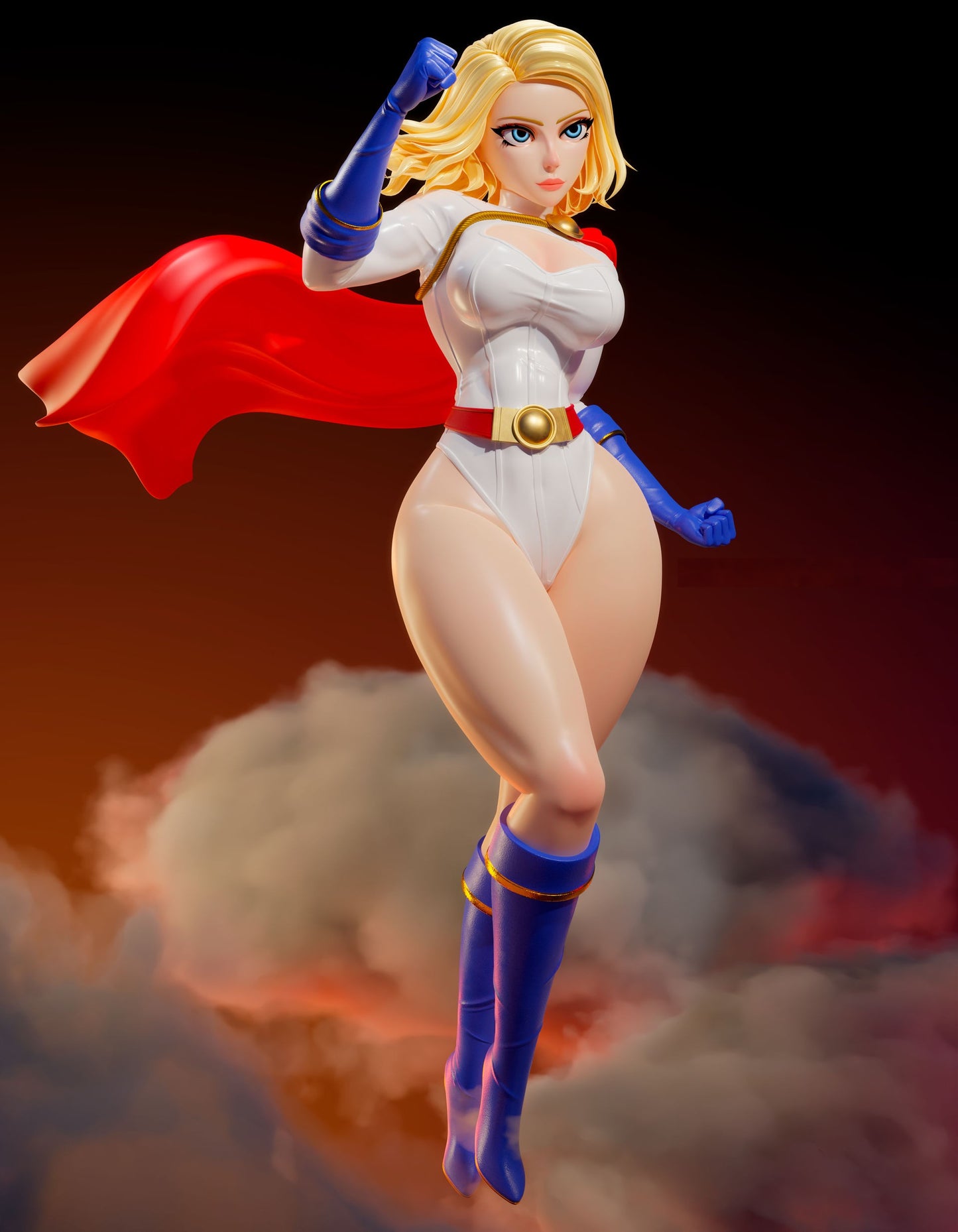 1690 Power Girl NSFW - DC Comics - STL 3D Print Files