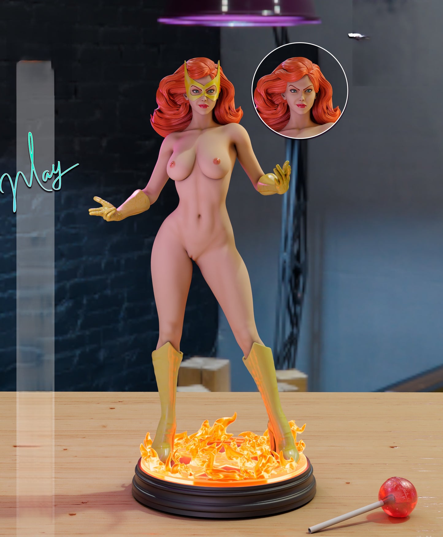 2405 Jean Grey NSFW - X-men - STL 3D Print Files