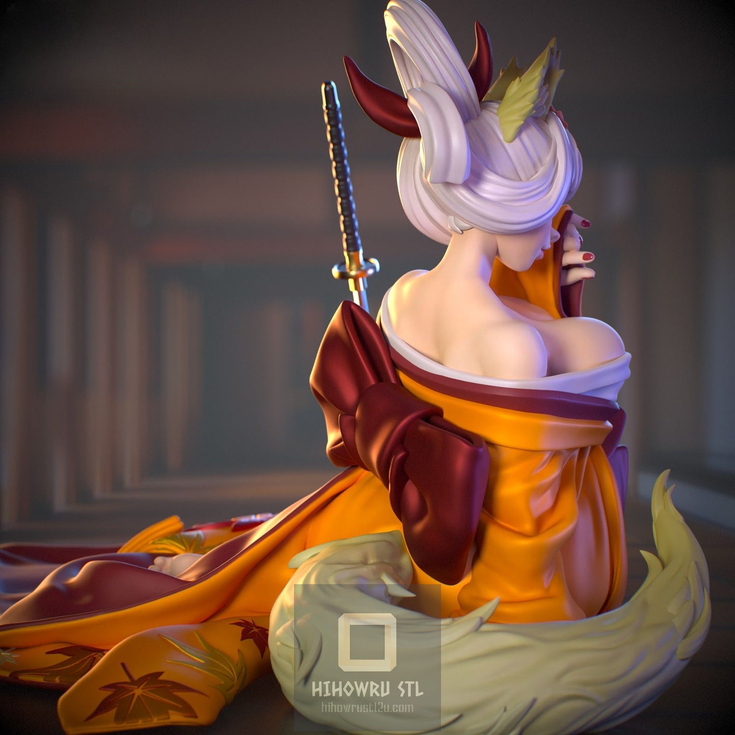 4804 Fox Spirit NSFW - STL 3D Print Files