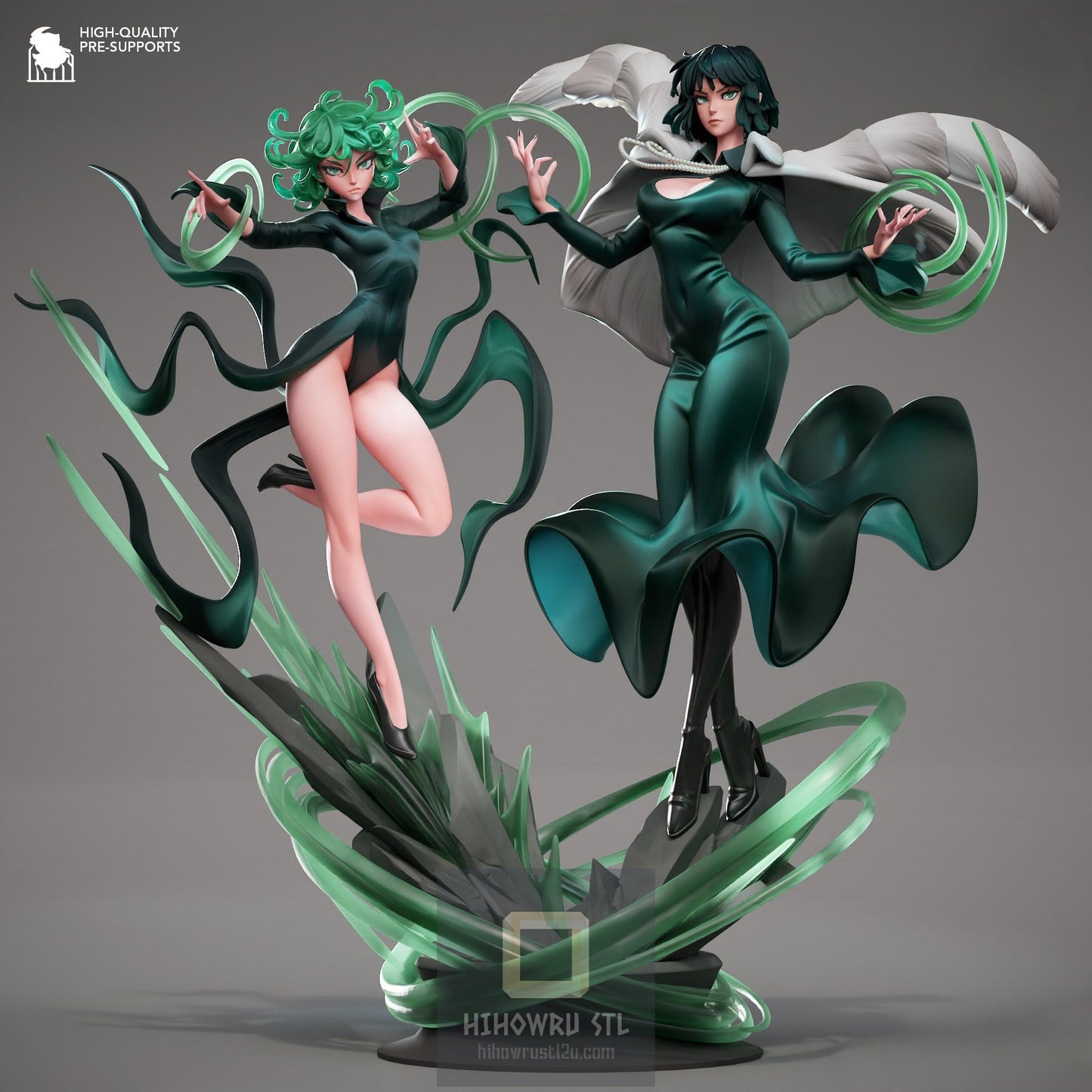 4501 Fubuki and Tatsumaki - One Punch Man - STL 3D Print Files