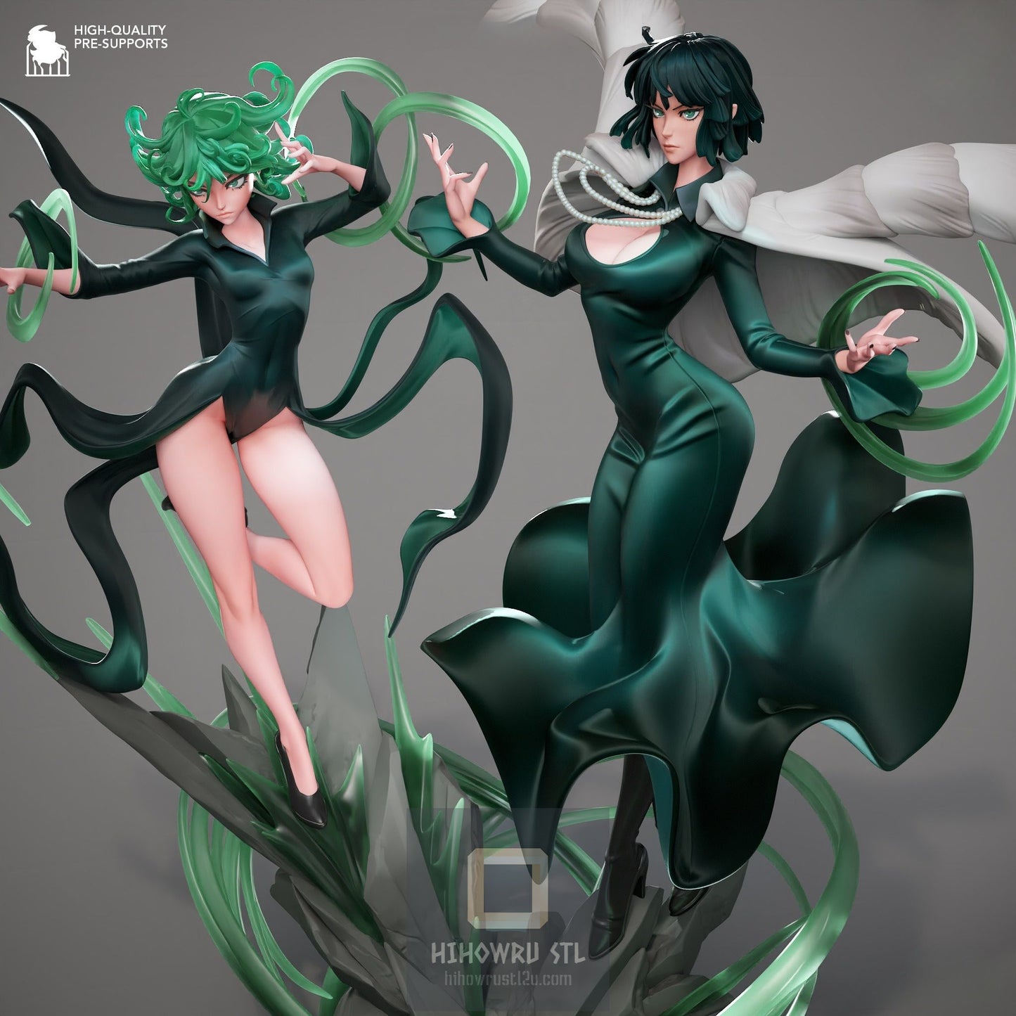 4501 Fubuki and Tatsumaki - One Punch Man - STL 3D Print Files