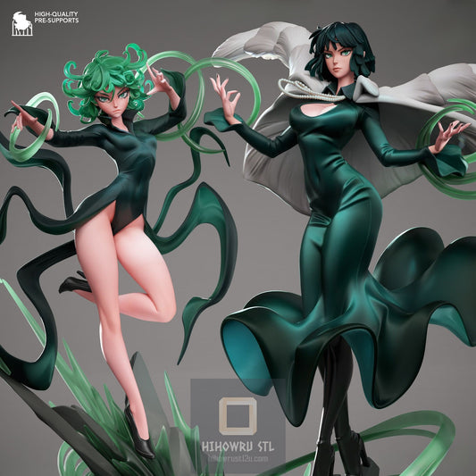 4501 Fubuki and Tatsumaki - One Punch Man - STL 3D Print Files