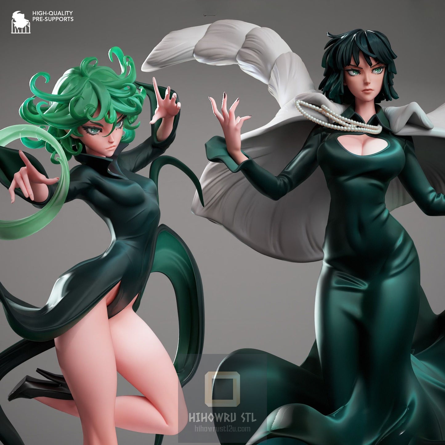 4501 Fubuki and Tatsumaki - One Punch Man - STL 3D Print Files