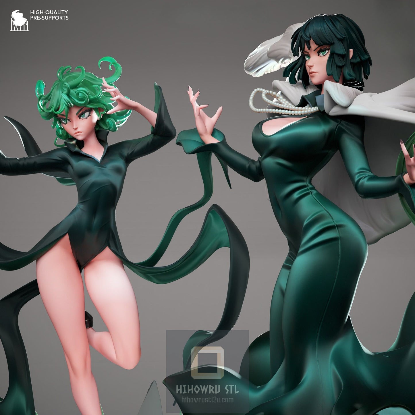 4501 Fubuki and Tatsumaki - One Punch Man - STL 3D Print Files