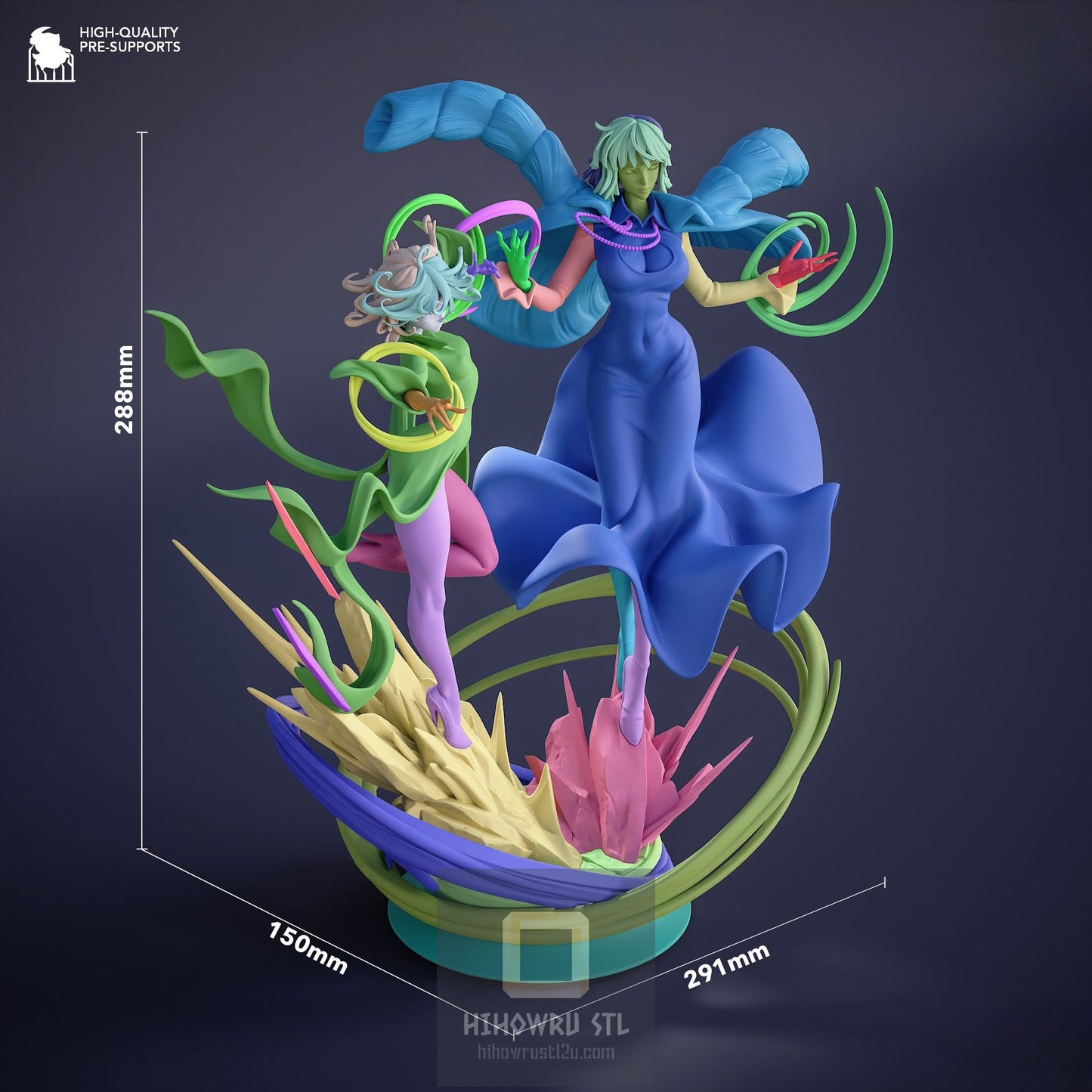 4501 Fubuki and Tatsumaki - One Punch Man - STL 3D Print Files