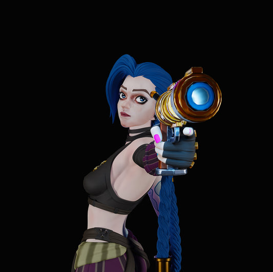 1730 Jinx/Arcane - League of Legends - STL 3D Print Files