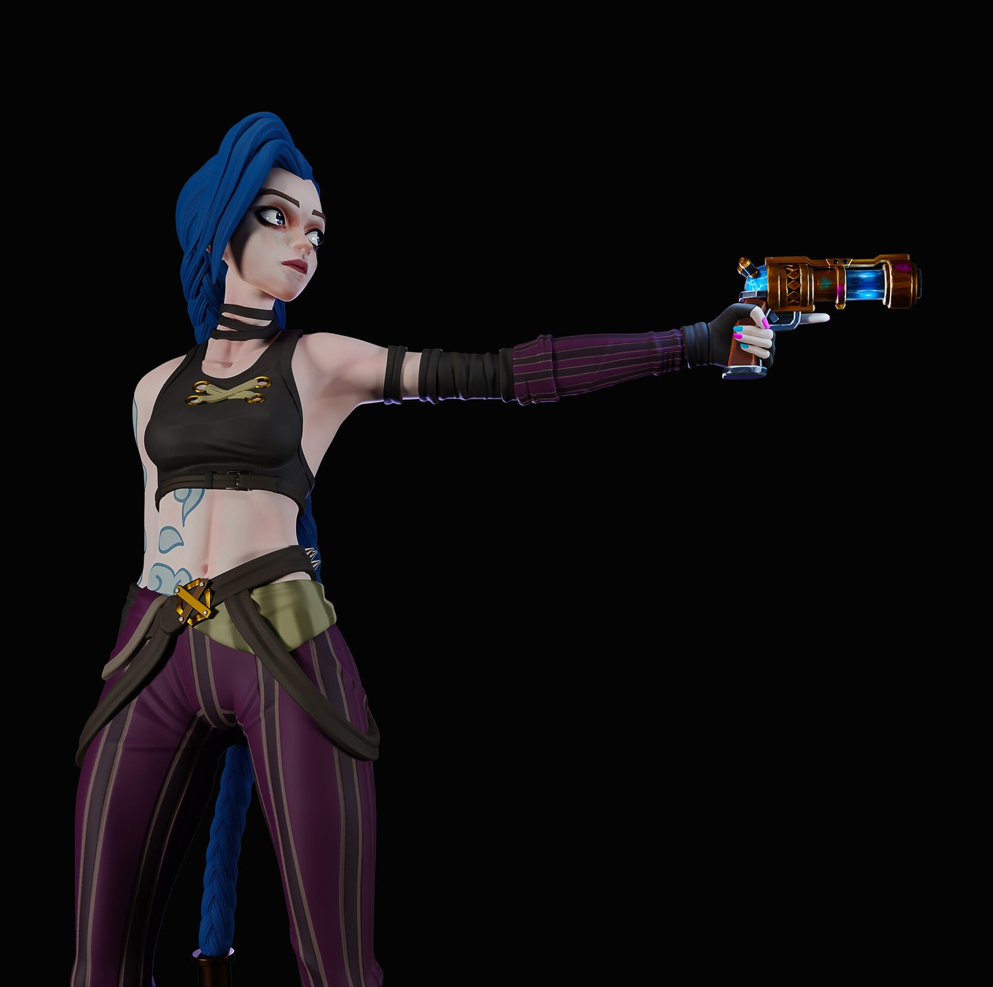 1730 Jinx/Arcane - League of Legends - STL 3D Print Files