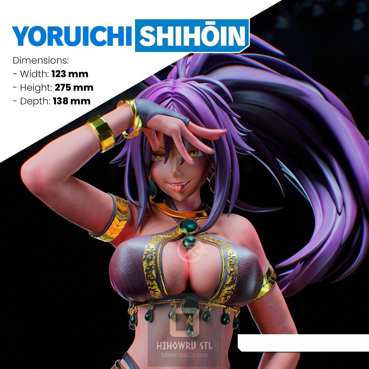 4458 Yoruichi Shihouin - Bleach - STL 3D Print Files