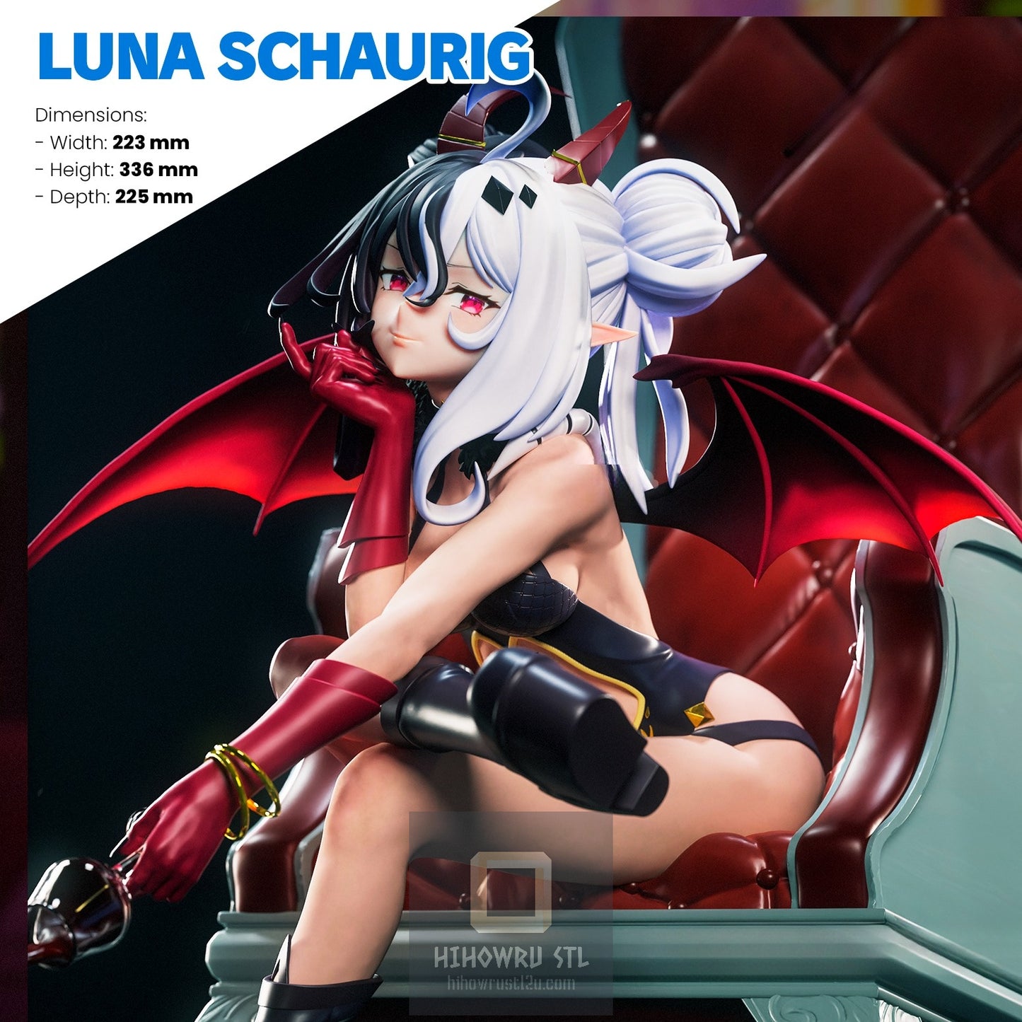 4636 Luna Schaurig - Vtuber - STL 3D Print Files