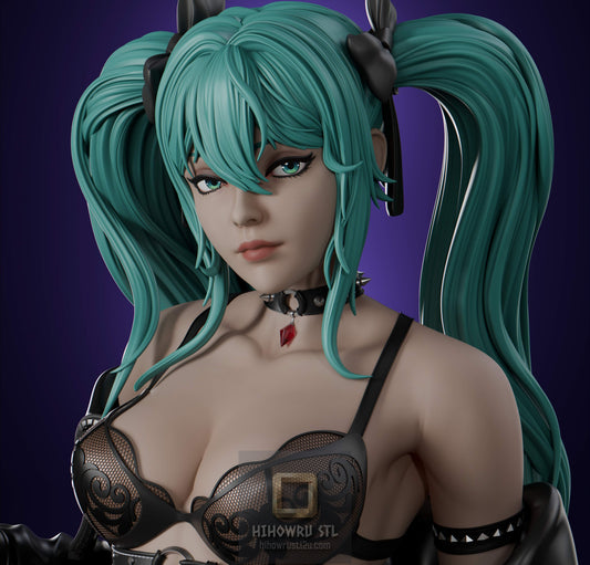 5110 Hatsune Miku - Vocaloid - STL 3D Print Files
