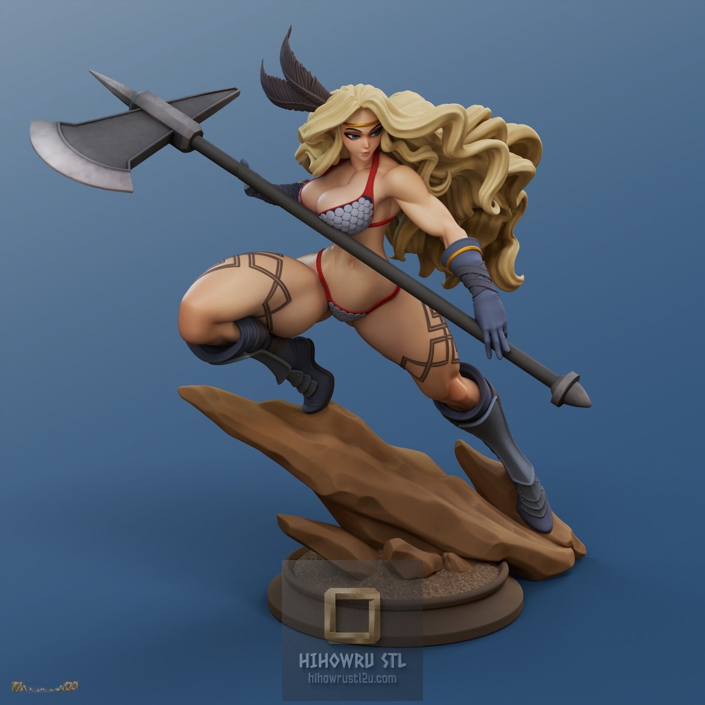 5520 Amazon NSFW - Dragon's Crown - STL 3D Print Files