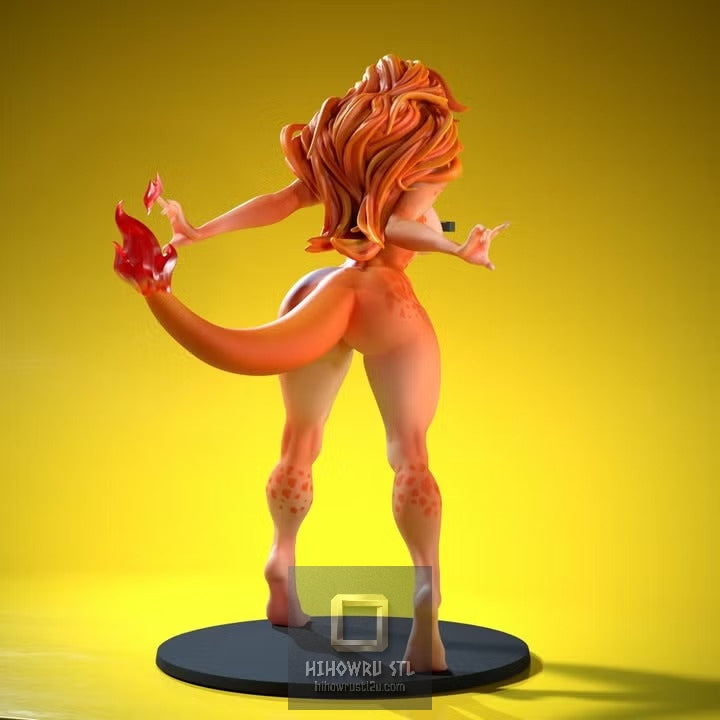 5608 Charmender NFSW - Pokemon - STL 3D Print Files