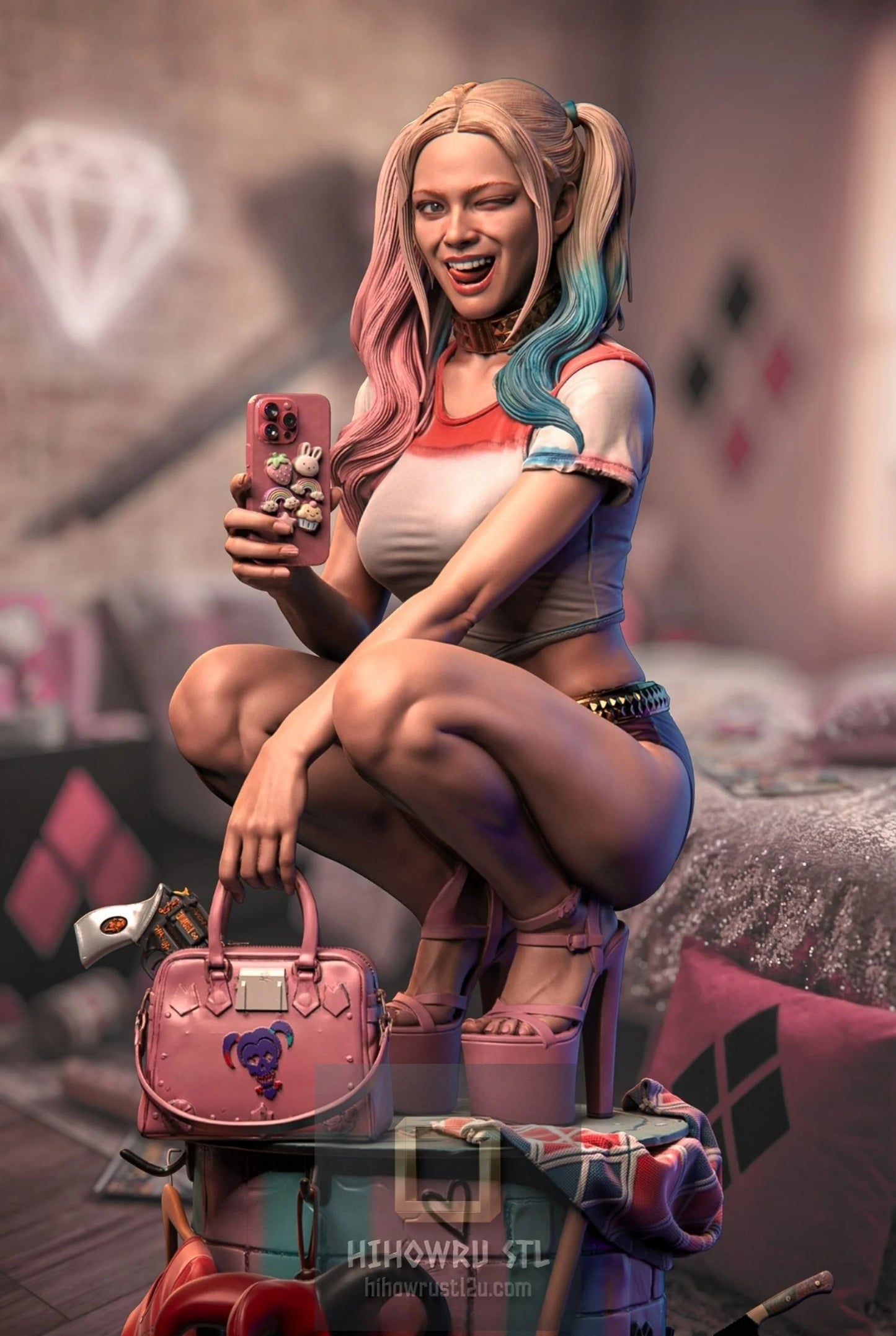 5383 Harley Quinn NSFW - DC Comics - STL 3D Print Files