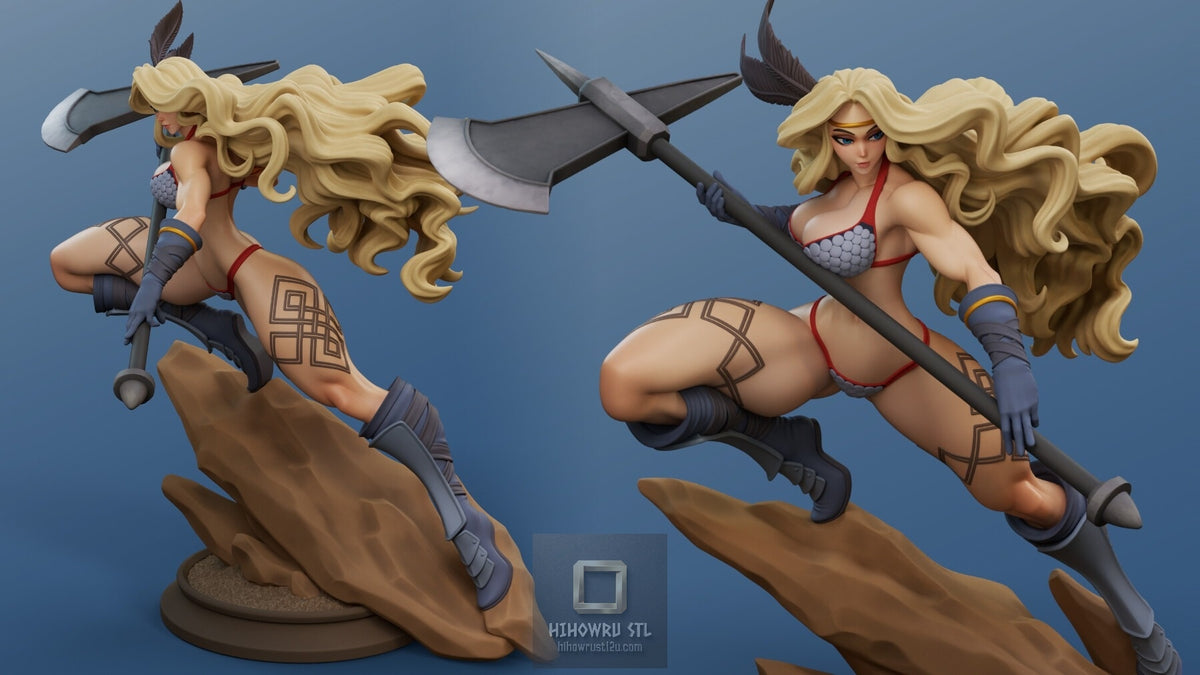 5520 Amazon NSFW - Dragon's Crown - STL 3D Print Files